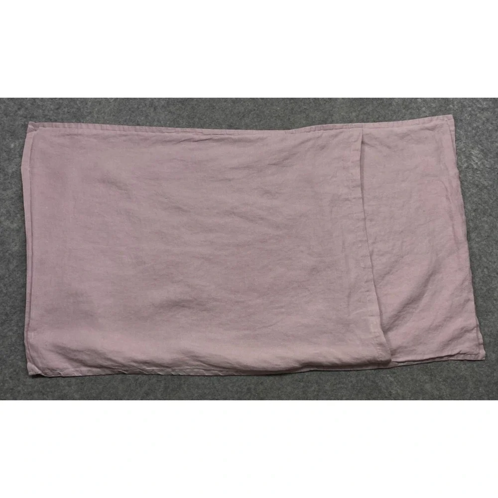Primary Goods Rosewood French Linen King Sham Pink Luxury Coastal Bedding
